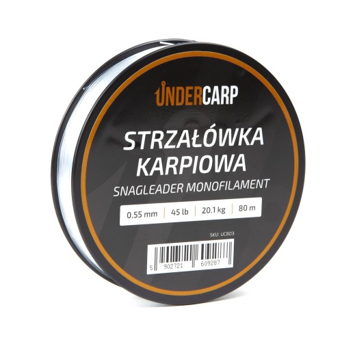 Undercarp Strzałówka Karpiowa Snagleader Monofilament 0,55mm/80m 45lb 20,1kg   UC803 Karpiowe Graty - Zdjęcie 2