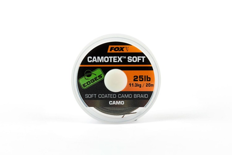 Fox Edges Camotex Soft 25 lb / 20 m - plecionka przyponowa w otulinie 5056212115600 Karpiowe Graty - Zdjęcie 1