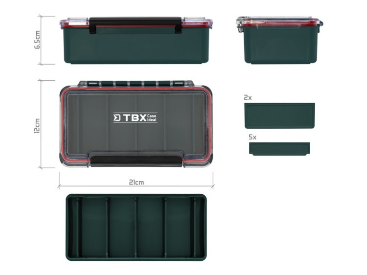 Pudełko Delphin TBX Case Clip Ideal 210x120x65mm 8585066500180 101005751 Karpiowe Graty - Zdjęcie 4