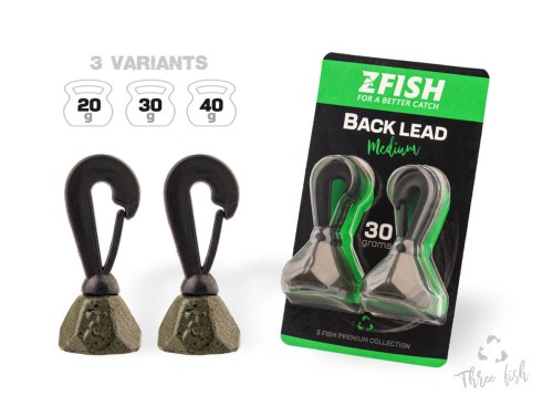 Zfish ZFISH Back lead 2szt. Waga 40g 8590615608767 ZF-8767 Karpiowe Graty - Zdjęcie 1
