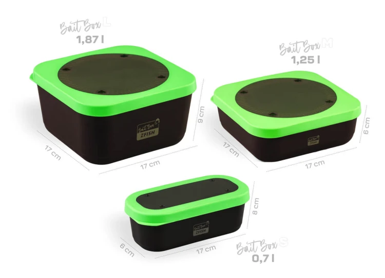 Zfish ZFISH Pojemnik na przynęty Bait Box L – 1,87 L 8590615603427 ZF-3427 Karpiowe Graty - Zdjęcie 4