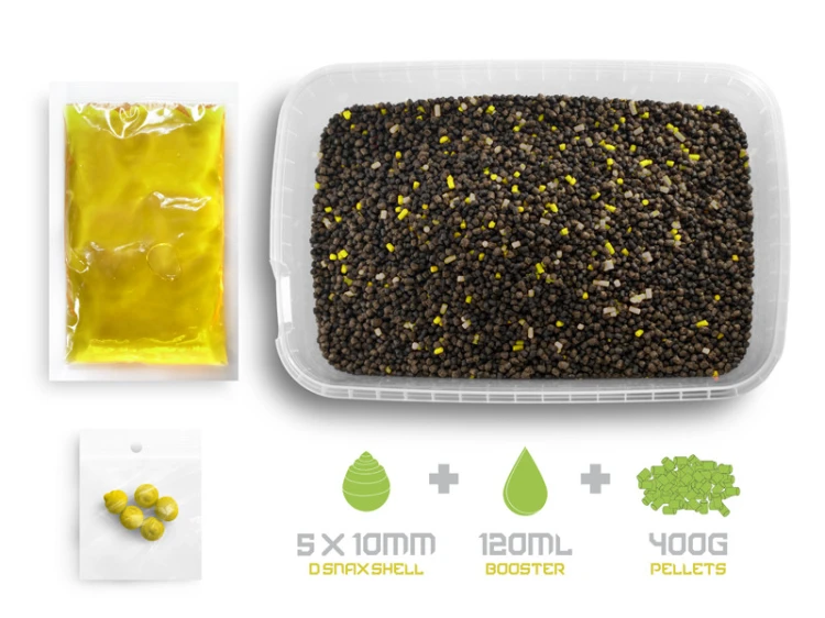 Pellet box Delphin Reaxe READY&GO Kukurydza–Ananas / 400g 8585066522601 101006479 Karpiowe Graty - Zdjęcie 7