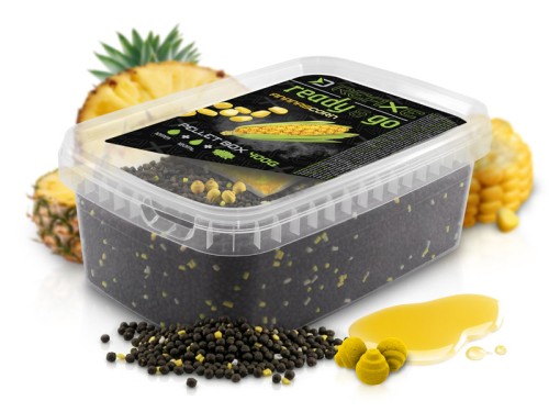 Pellet box Delphin Reaxe READY&GO Kukurydza–Ananas / 400g 8585066522601 101006479 Karpiowe Graty - Zdjęcie 9