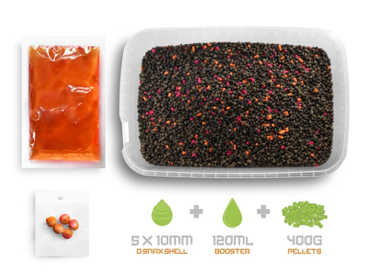 Pellet box Delphin Reaxe READY&GO Mango–Brzoskwinia / 400g 8585066522595 101006478 Karpiowe Graty - Zdjęcie 7