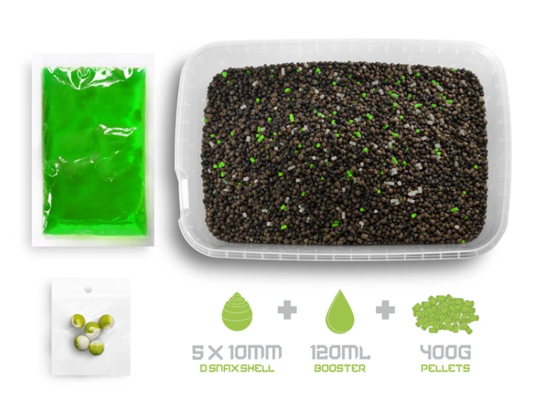 Pellet box Delphin Reaxe READY&GO Czosnek-Kwas Masłowy / 400g 8585066522588 101006477 Karpiowe Graty - Zdjęcie 7
