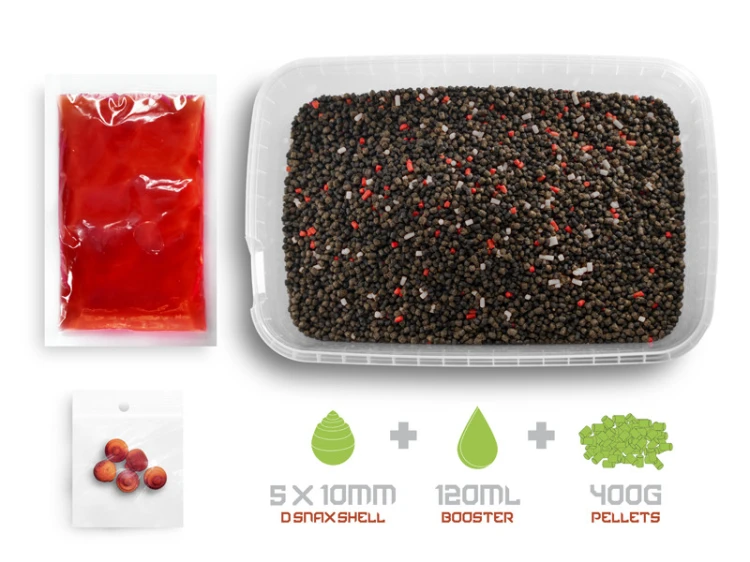Pellet box Delphin Reaxe READY&GO Łosoś–Rak / 400g 8585066522571 101006476 Karpiowe Graty - Zdjęcie 7