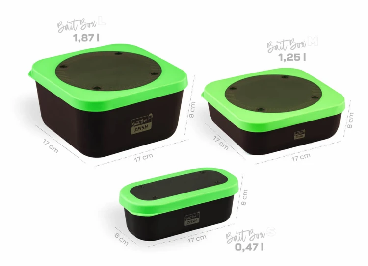 Zfish ZFISH Pojemnik na przynęty Bait Box M – 1,25 L 8590615603434 ZF-3434 Karpiowe Graty - Zdjęcie 4