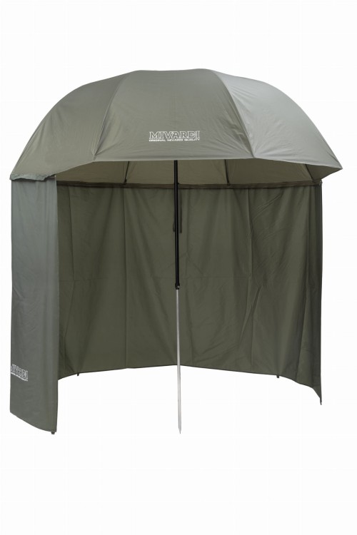 Mivardi Umbrella Green PVC + Side Cover - parasol karpiowy  Karpiowe Graty - Zdjęcie 3