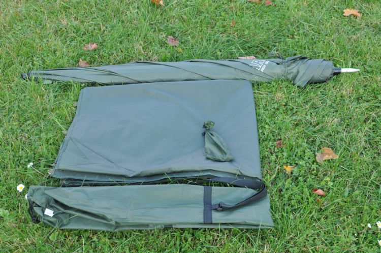 Mivardi Umbrella Green PVC + Side Cover - parasol karpiowy  Karpiowe Graty - Zdjęcie 7