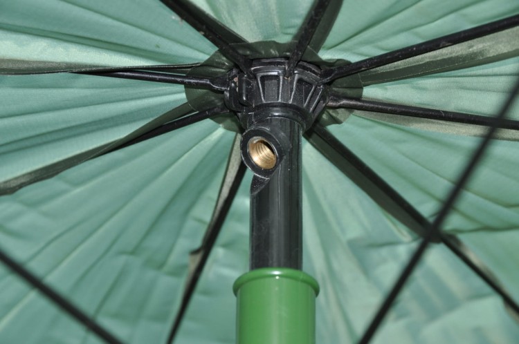 Mivardi Umbrella Green PVC + Side Cover - parasol karpiowy  Karpiowe Graty - Zdjęcie 8