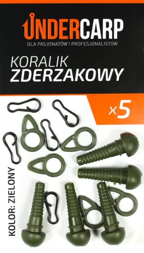 Undercarp Koralik Zderzakowy (zielony) UC117 Karpiowe Graty - Zdjęcie 2