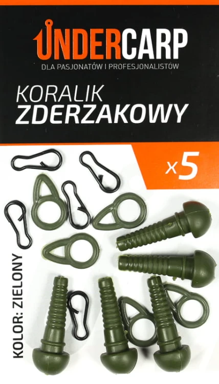 Undercarp Koralik Zderzakowy (zielony) UC117 Karpiowe Graty - Zdjęcie 2