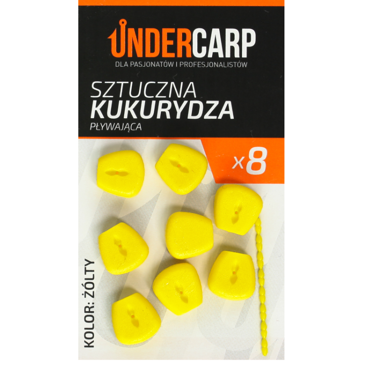 Undercarp Sztuczna Kukurydza Pływająca Żółta UC95 Karpiowe Graty - Zdjęcie 2