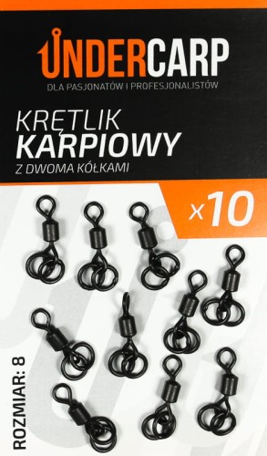 Undercarp Krętlik Karpiowy z Dwoma Kółkami 5902721600376 Karpiowe Graty - Zdjęcie 1