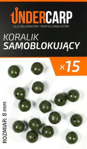 Undercarp Koralik Samoblokujący - rozmiar 8 mm (zielony) 5902721601137 Karpiowe Graty - Zdjęcie 1