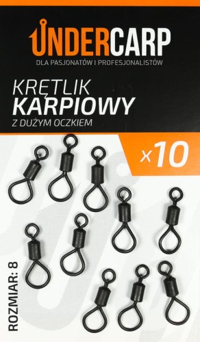 Undercarp Krętlik Karpiowy z Dużym Oczkiem - rozmiar 8 5902721600413 Karpiowe Graty - Zdjęcie 1
