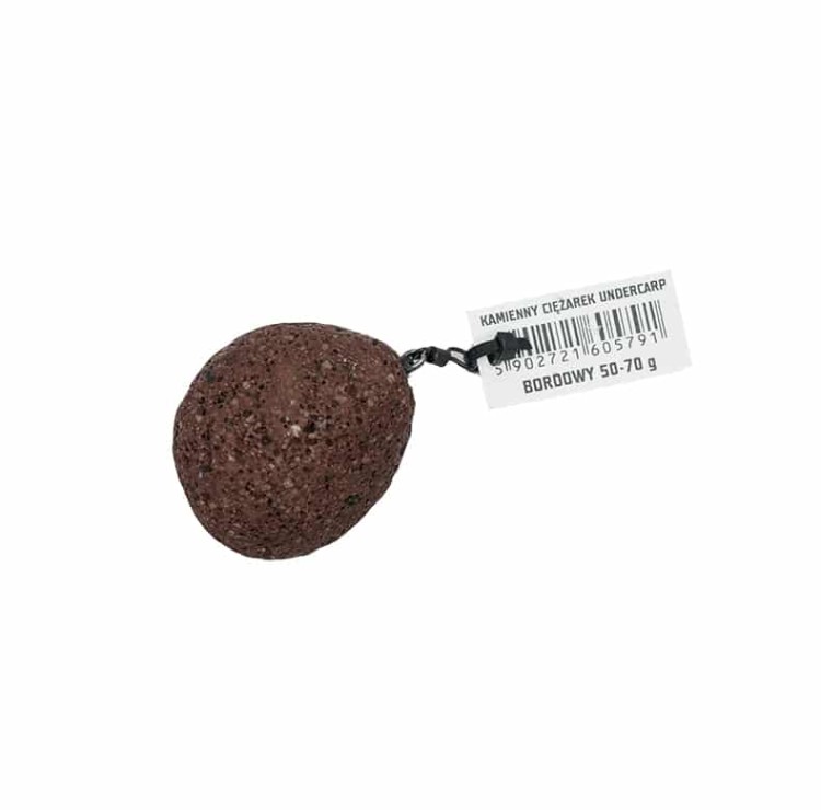 Undercarp Kamienny Ciężarek Bordowy - 50-70 g UC381 Karpiowe Graty - Zdjęcie 2