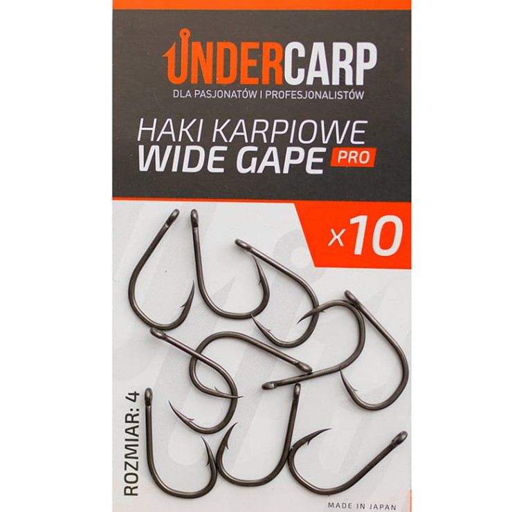 Undercarp Haki Karpiowe Wide Gape PRO - rozmiar 4 5902721605999 Karpiowe Graty - Zdjęcie 1