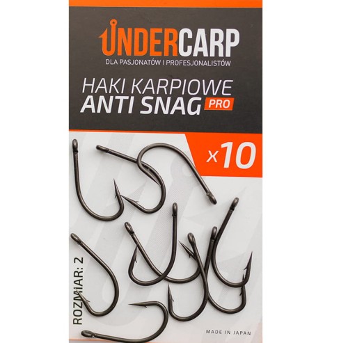 Undercarp Haki Karpiowe Anti Snag PRO - rozmiar 2 5902721606040 Karpiowe Graty - Zdjęcie 1