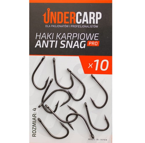 Undercarp Haki Karpiowe Anti Snag PRO - rozmiar 4 5902721606057 Karpiowe Graty - Zdjęcie 1