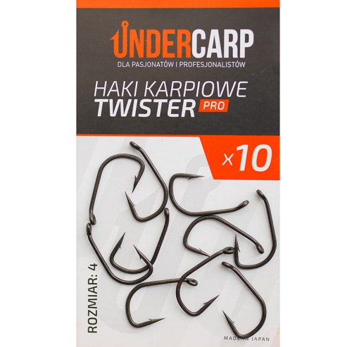 Undercarp Haki Karpiowe Twister PRO - rozmiar 4 5902721606026 Karpiowe Graty - Zdjęcie 1