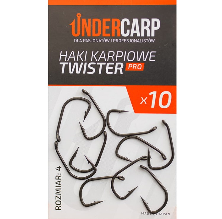 Undercarp Haki Karpiowe Twister PRO - rozmiar 4 5902721606026 Karpiowe Graty - Zdjęcie 1