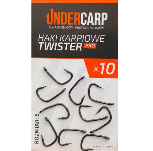 Undercarp Haki Karpiowe Twister PRO - rozmiar 6 5902721606033 Karpiowe Graty - Zdjęcie 1
