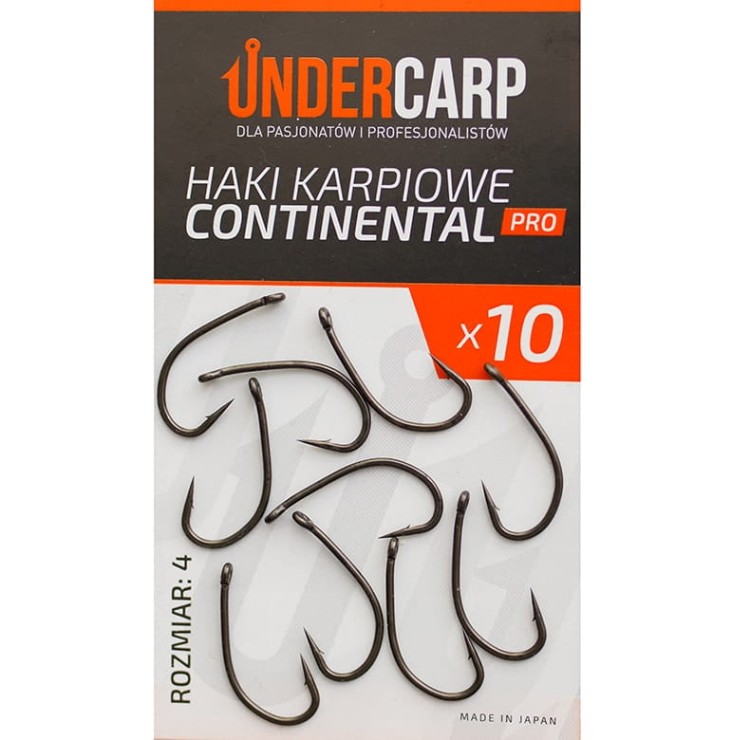 Undercarp Haki Karpiowe Continental PRO - rozmiar 4 5902721606088 Karpiowe Graty - Zdjęcie 1