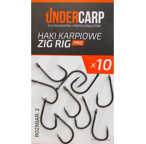 Undercarp Haki Karpiowe Zig Rig PRO - rozmiar 2 5902721605883 Karpiowe Graty - Zdjęcie 1
