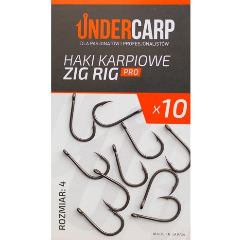 Undercarp Haki Karpiowe Zig Rig PRO - rozmiar 4 5902721605890 Karpiowe Graty - Zdjęcie 1