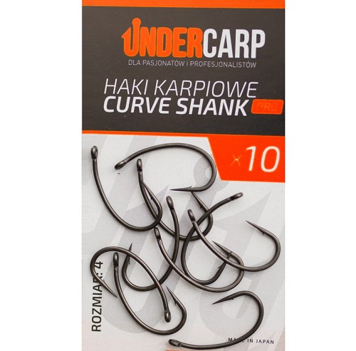 Undercarp Haki Karpiowe Curve Shank PRO - rozmiar 4 5902721605968 Karpiowe Graty - Zdjęcie 1