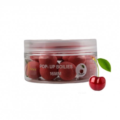 Wratislavia Baits Natural Pop Up Wiśnia 12 mm / 100 ml - kulki pływające 5904121170749 Karpiowe Graty - Zdjęcie 1