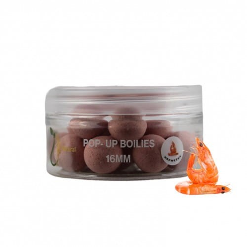 Wratislavia Baits Natural Pop Up Krewetka 16 mm / 100 ml - kulki pływające 5904121170176 Karpiowe Graty - Zdjęcie 1