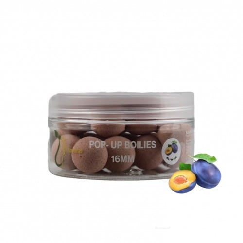 Wratislavia Baits Natural Pop Up Śliwka 12 mm / 100 ml - kulki pływające 5904121170794 Karpiowe Graty - Zdjęcie 1