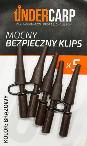 Undercarp Mocny Bezpieczny Klips (brązowy)  Karpiowe Graty - Zdjęcie 4