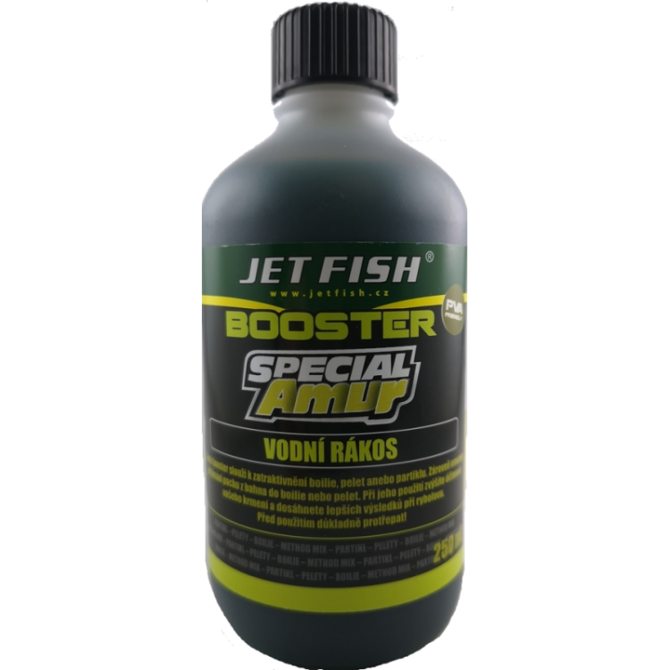 Jet Fish SPECIAL AMUR BOOSTER VODNI RAKOS 250ML  Karpiowe Graty - Zdjęcie 1