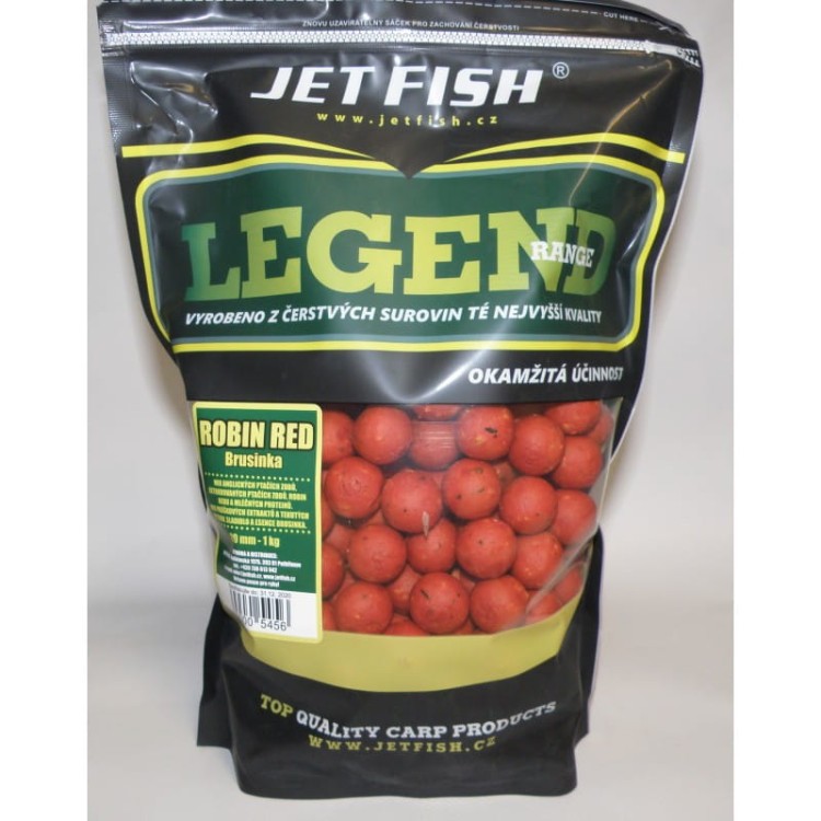 Jet Fish LEGEND RANGE 1KG 20MM ROBIN RED ŻURAWINA  Karpiowe Graty - Zdjęcie 1