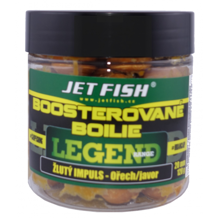 Jet Fish KULKI BOOSTEROWANE 250ML 20MM ŻÓŁTY IMPULS - ORZECH/KLON  Karpiowe Graty - Zdjęcie 1