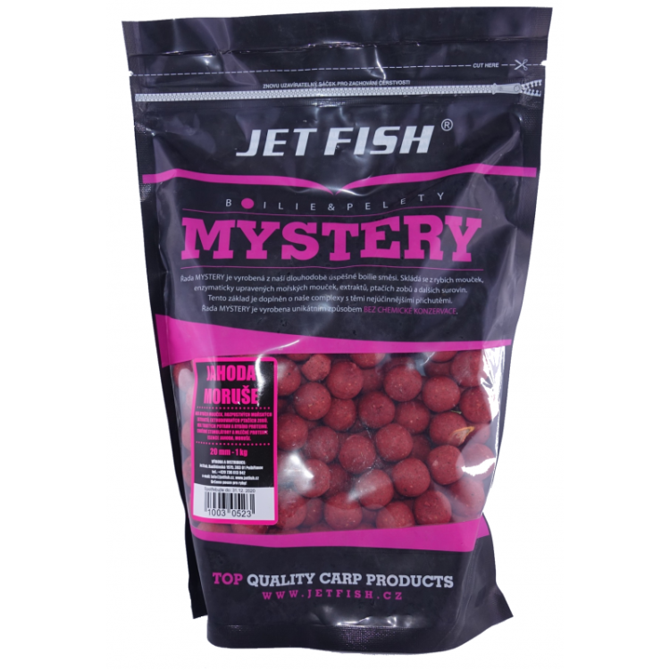Jet Fish MYSTERY 1KG 20MM - TRUSKAWKA/MORWA  Karpiowe Graty - Zdjęcie 1