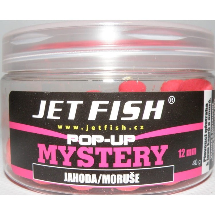 Jet Fish Pop Up Mystery 12 mm Truskawka / Morwa - kulki pływające 19250106 Karpiowe Graty - Zdjęcie 1