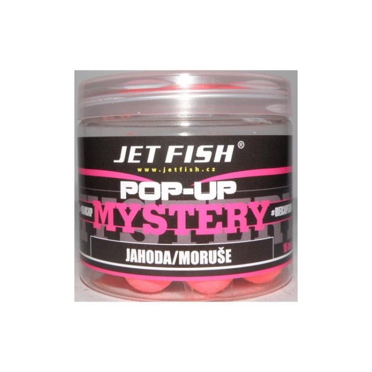 Jet Fish Pop Up Mystery 16 mm Truskawka / Morwa - kulki pływające 01922974 Karpiowe Graty - Zdjęcie 1