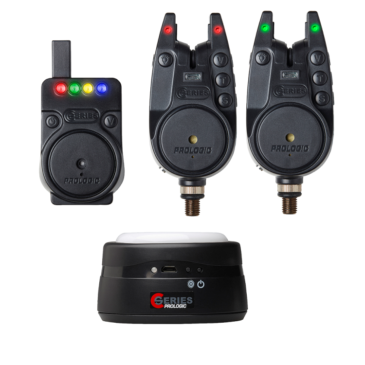 Prologic C-Series Alarm 2+1+1 Red / Green - zestaw sygnalizatorów brań z centralką 5706301710222 Karpiowe Graty - Zdjęcie 1
