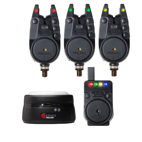 Prologic C-Series Alarm 3+1+1 Red / Green / Yellow - zestaw sygnalizatorów brań z centralką 5706301710239 Karpiowe Graty - Zdjęcie 1