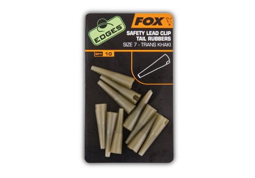 Edges Size 7 lead clip tail rubbers trans khaki CAC478 Karpiowe Graty - Zdjęcie 2