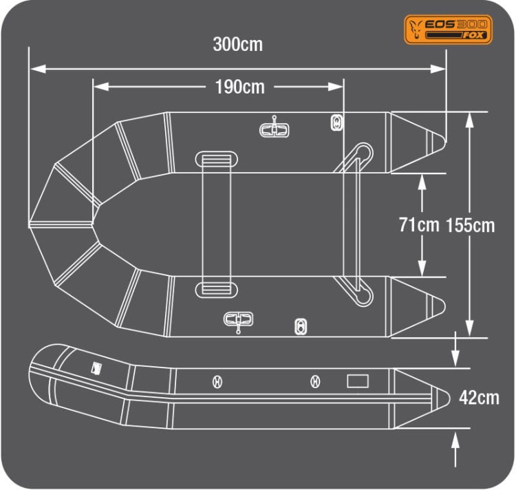 Fox Eos 300 Boat Slat Floor - ponton wędkarski  Karpiowe Graty - Zdjęcie 3