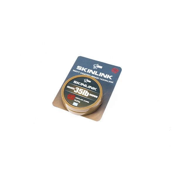 Nash SkinLink Stiff 35 lb / 10 m Gravel - plecionka w otulinie (brązowa, sztywna) T2845 Karpiowe Graty - Zdjęcie 2