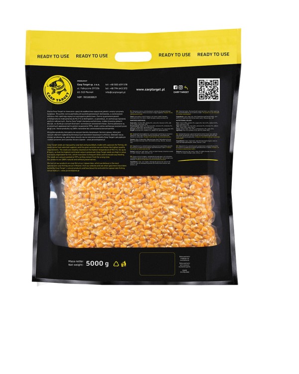 Carp Target Gotowa Kukurydza Wędkarska Ananas Zanęta / 5 kg 5901111208048 Karpiowe Graty - Zdjęcie 2