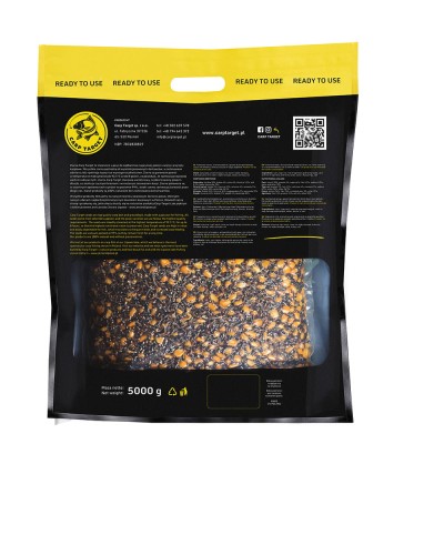 Carp Target MIX Ziaren Wędkarskich Kukurydza Konopia Rzepik Zanęta / 5 kg 5901111208222 Karpiowe Graty - Zdjęcie 2