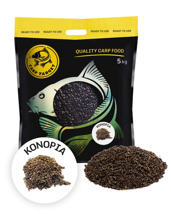 Carp Target Gotowa Konopia Wędkarska Zanęta / 5 kg 5901111208024 Karpiowe Graty - Zdjęcie 1