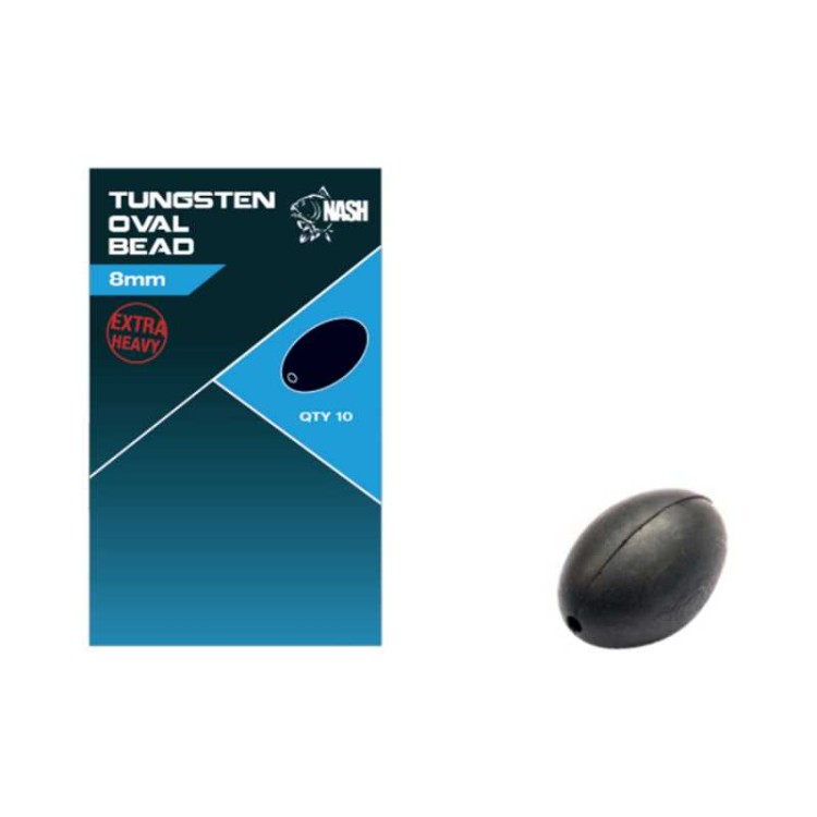 Nash Tungsten Oval Bead 8 mm - koralik 5055108987093 Karpiowe Graty - Zdjęcie 1